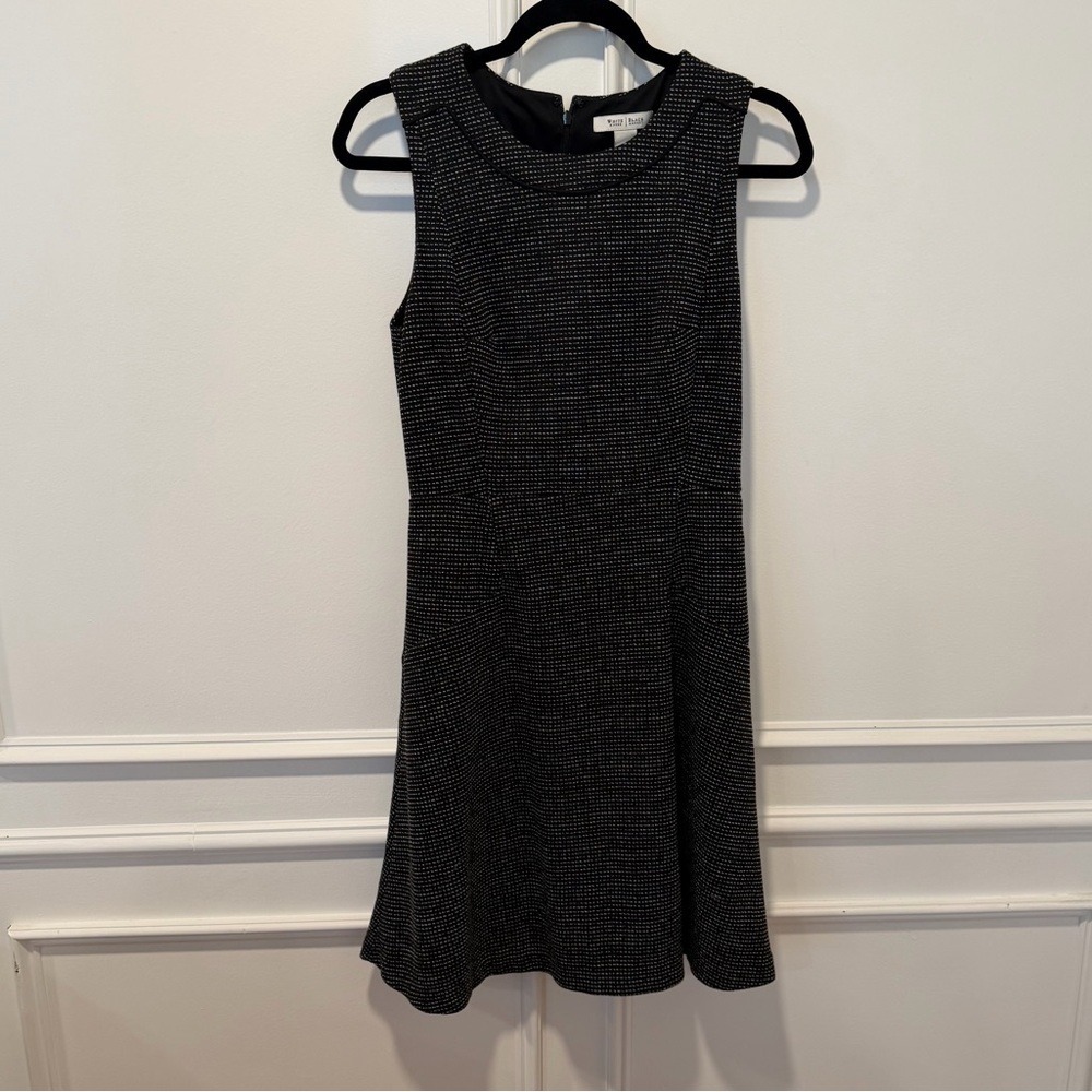 White‎ House Black Market Textured Fit & Flare Dress Size 4